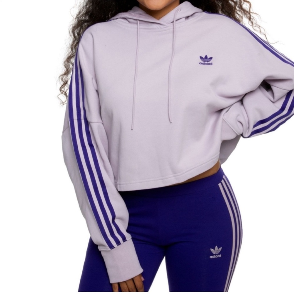 Adidas Women's Purple Hoodie